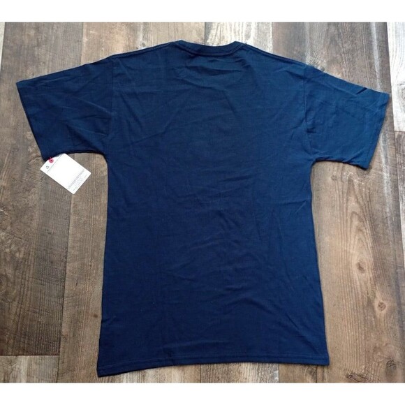 NWT Men's Champion Classic T-Shirt Navy Blue Earth C Logo, Small - Picture 6 of 7
